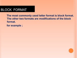 Building Block Format Examples Business letter (2) | PPTX