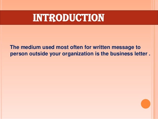 business letter 2 what is the most used letter