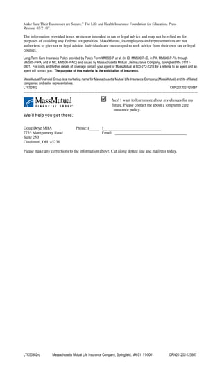 Business Owner Long Term Care Insurance | DOC