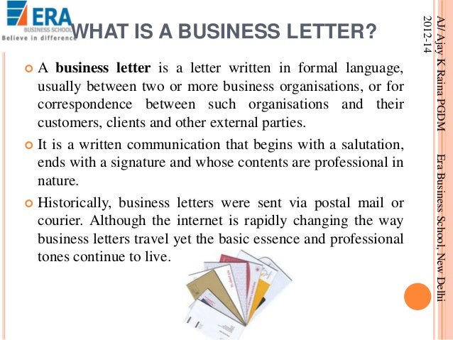 business letter sample