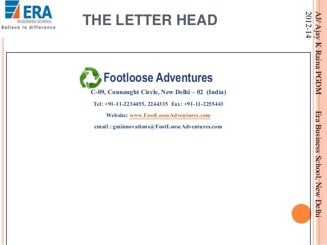 business letter sample examples of letter head