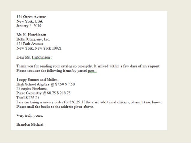 sending business letters