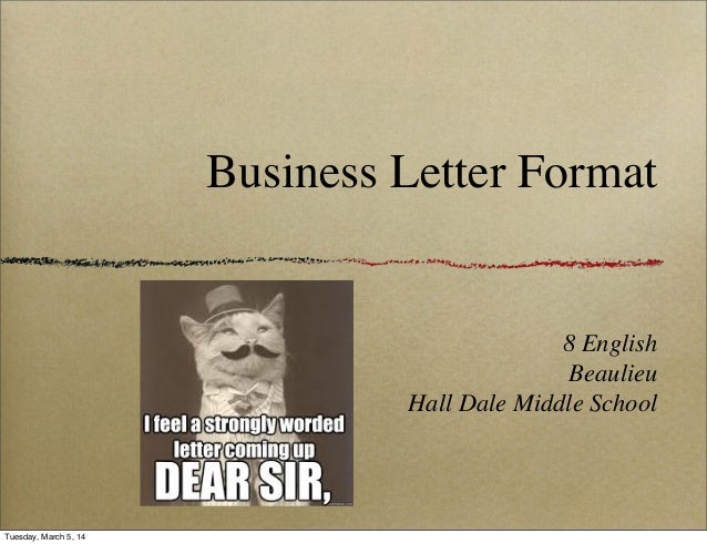 Business Letter Format