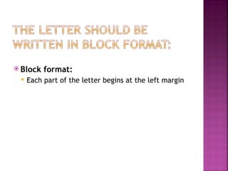 Reading and Writing Business Letter Notes PP.ppt