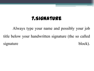 Letter Signature Block Examples Business letter of complaint ppt. | PPTX