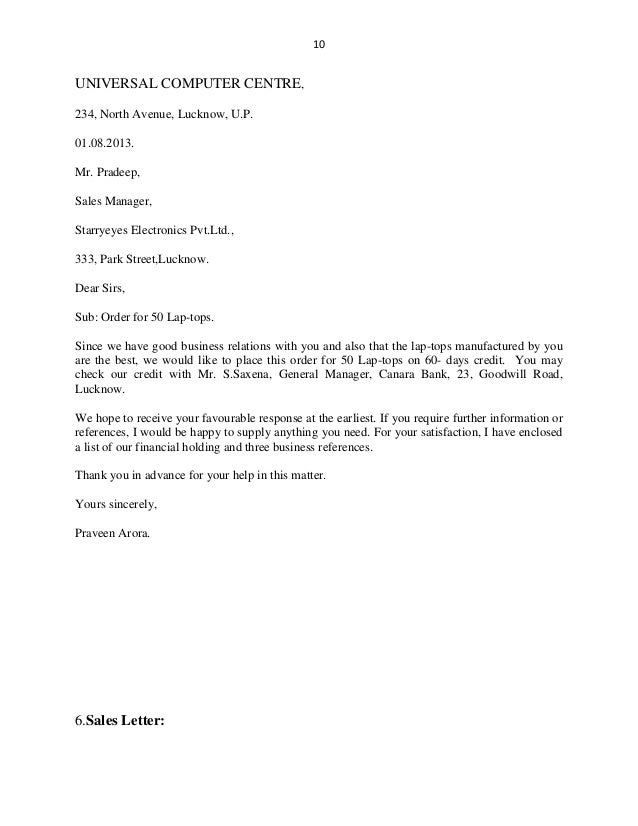 letter of order under fontanacountryinn com letter order