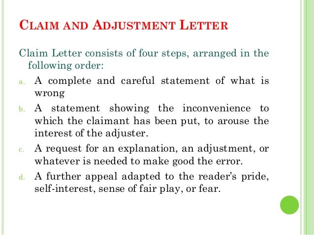 letters of claim