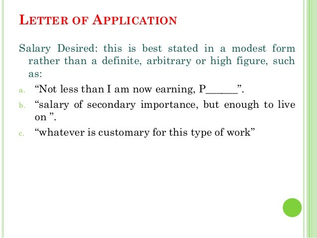 salary demand letter