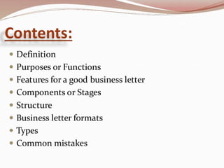 Business Letter | PPT
