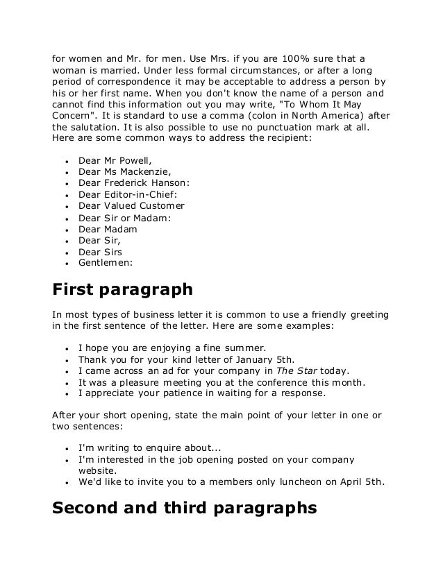 opening a business letters