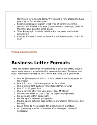 10 different types of business letter
