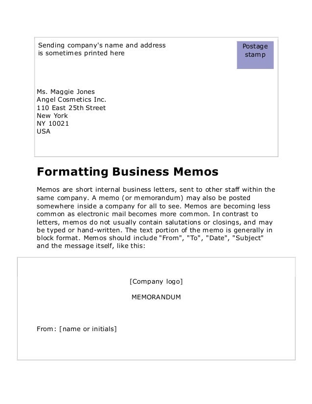 sending business letters