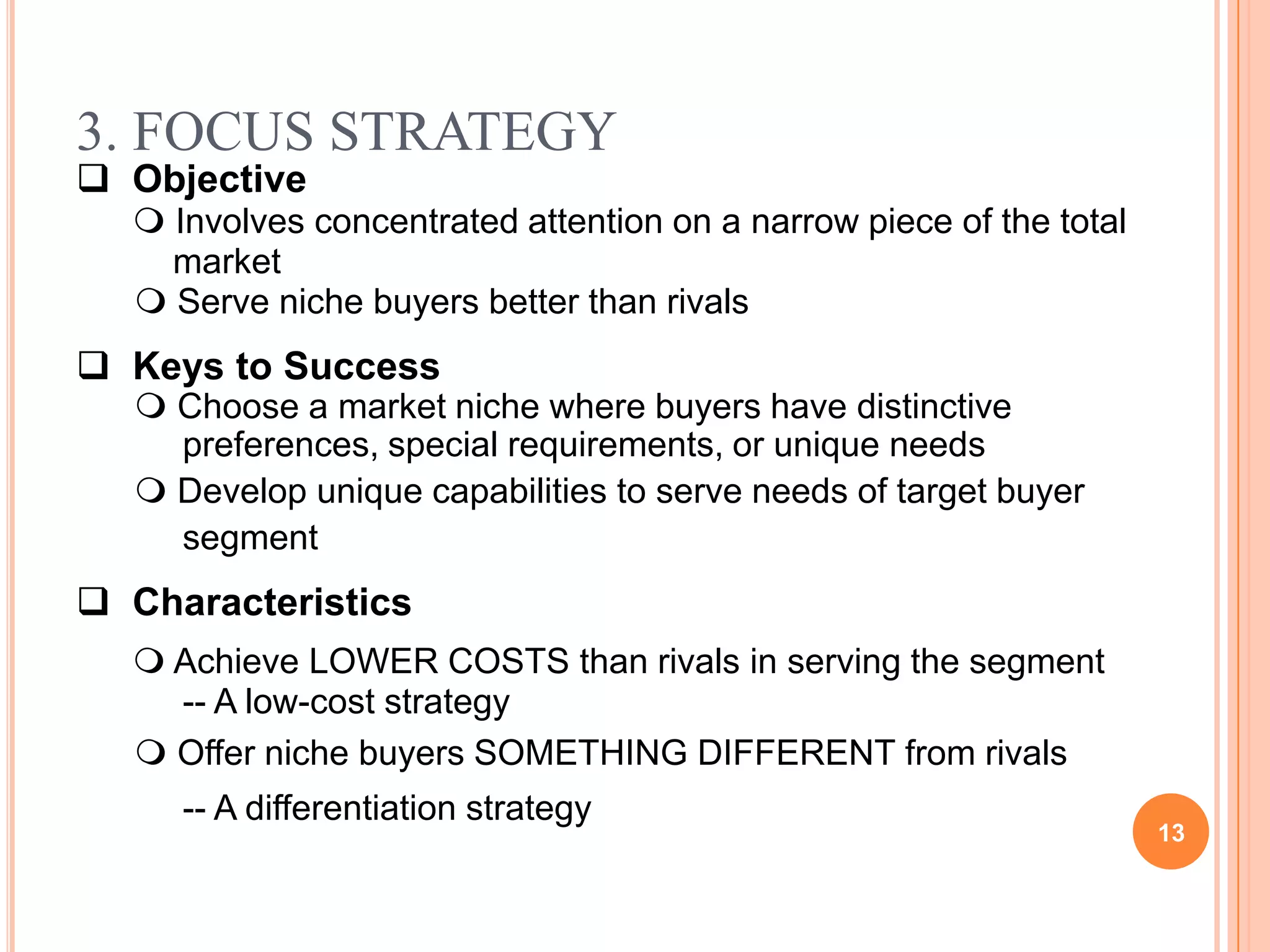 Over-differentiating such that product features exceed buyers’ needs