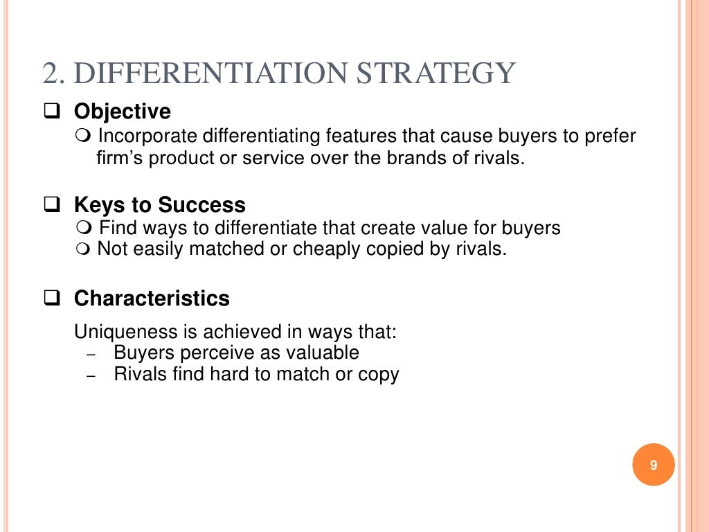 Business Level Strategies