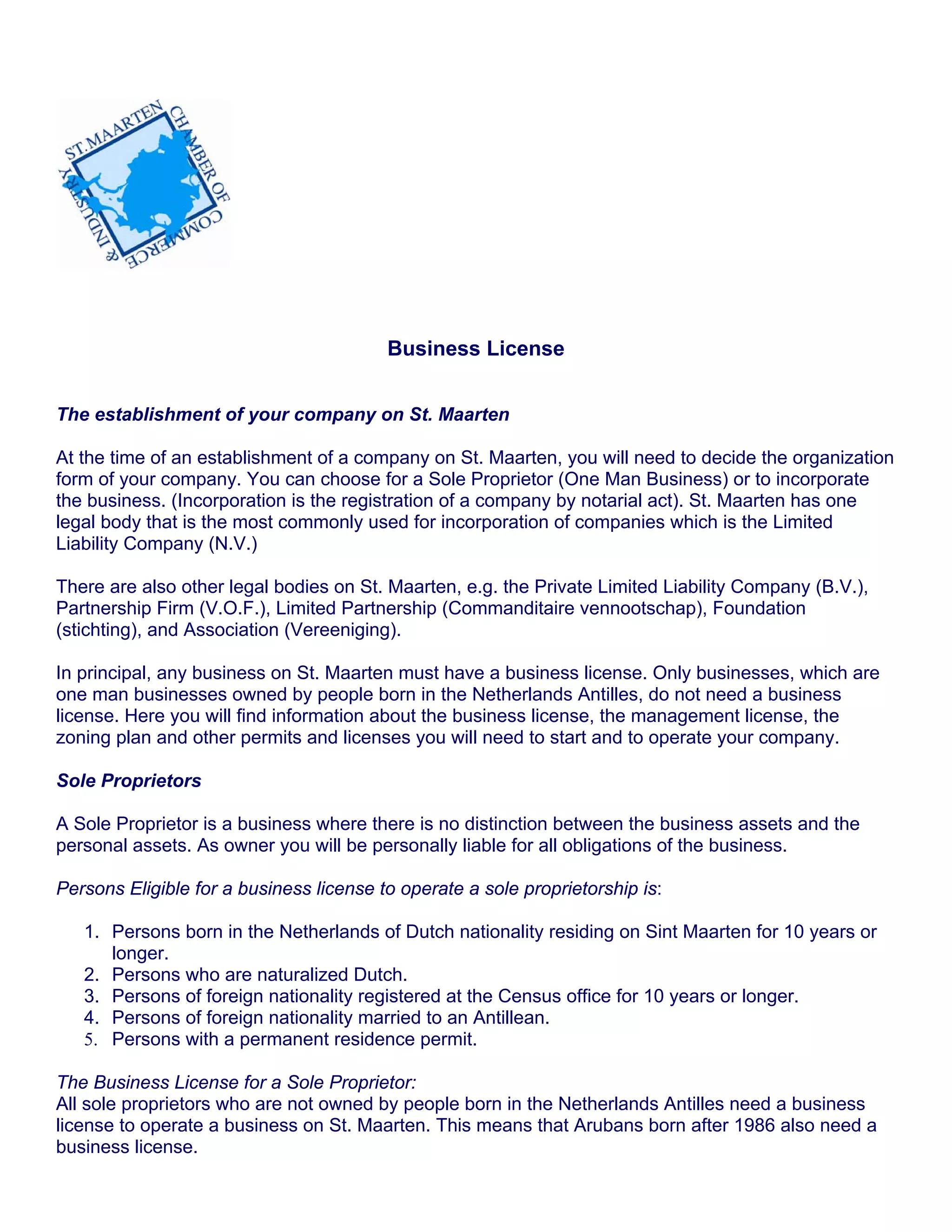 Business license info | PDF