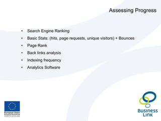 What do you want it to do for the visitor – what do you want them to see? (Immediately)