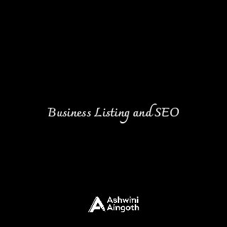 Business Listing and SEO
 