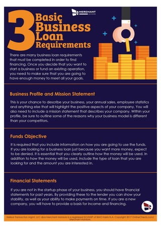 3 Basic Business Loan Requirements