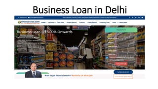 Business Loan in Delhi
 