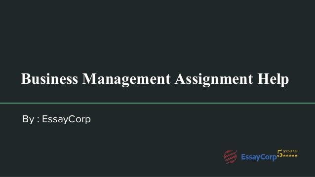 Business assignment helper