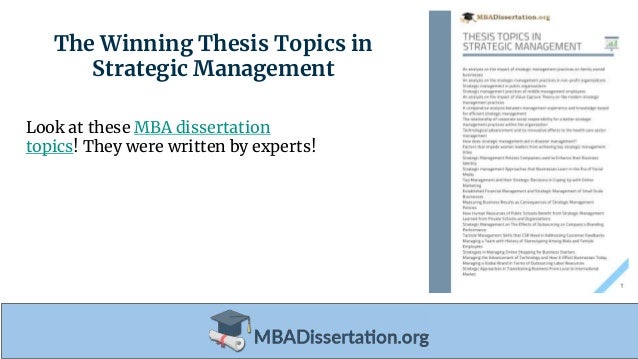 business management dissertation examples