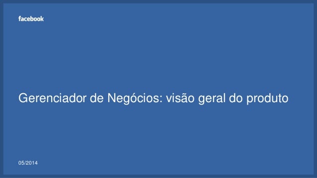 Business Manager Do Facebook 2014