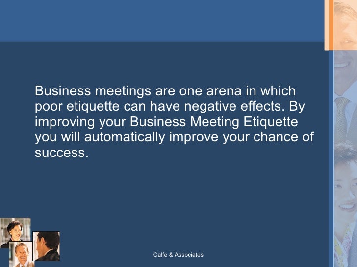 Business Meeting Etiquette
