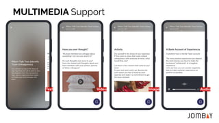 Video
Text Image Audio
MULTIMEDIA Support
 