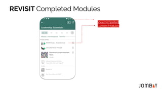 View Completed
Content Modules
REVISIT Completed Modules
 
