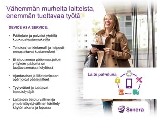Sonera -  Business Mobility One - Kiihdytyskaistasi liiketoiminnan mobilisointiin!