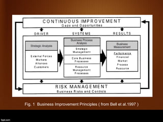 Fig. 1 Business Improvement Principles ( from Bell et al.1997 )
 