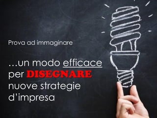 Prova ad immaginare


…un modo efficace
per
nuove strategie
d’impresa
 
