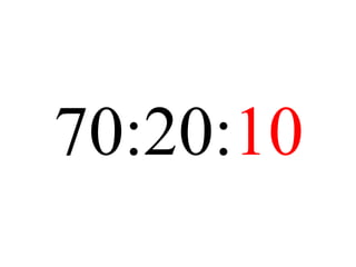 70:20:10
 
