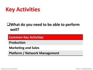 Business Model Canvas
Back Stage
Mohammad Albattikhi Twitter: @MAlbattikhi
 