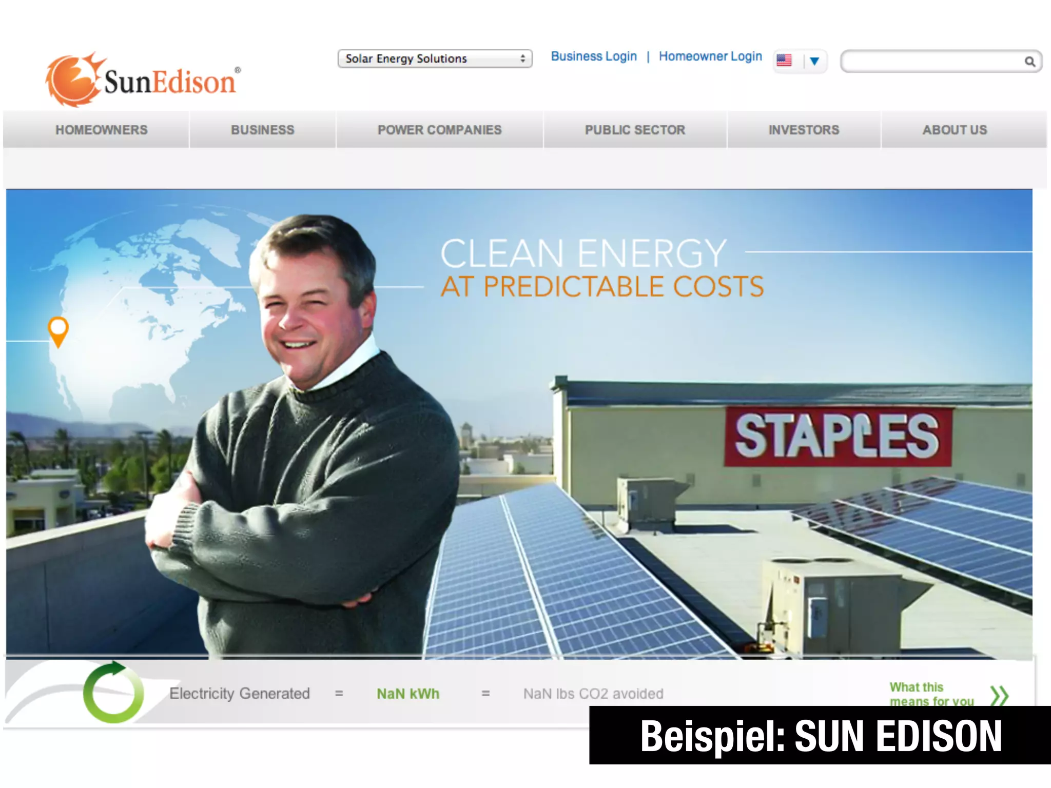 Beispiel: SUN EDISON
 