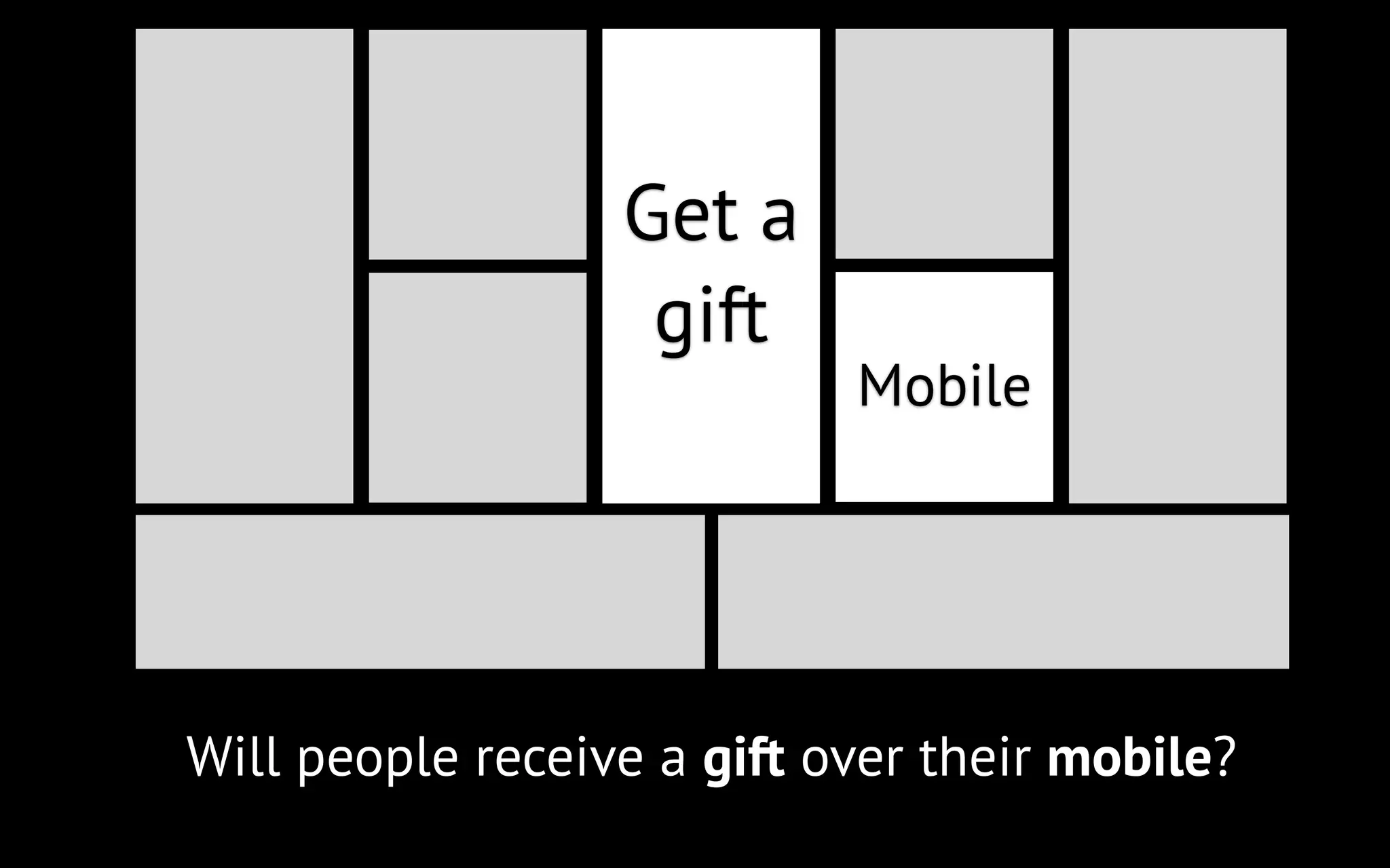 Get a
gift

Mobile

Will people receive a gift over their mobile?

 