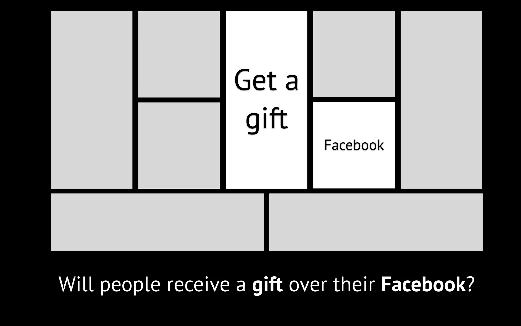 Get a
gift
Facebook

Will people receive a gift over their Facebook?

 