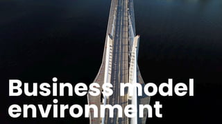 Business model
environment
 