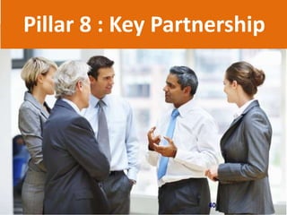 Pillar 8 : Key Partnership
40
 