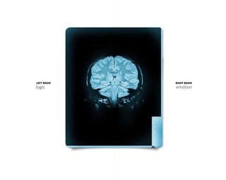 left brain   right brain
logic        emotion
 