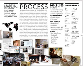 MADE In…
Written: lausanne, CH
Designed: london, UK
Edited: Portland, USa
                              process
          ...