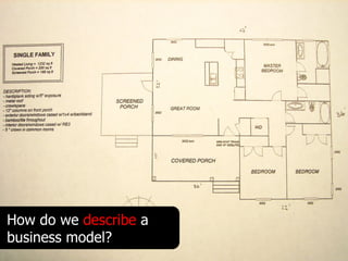 How do we describe a
business model?
 