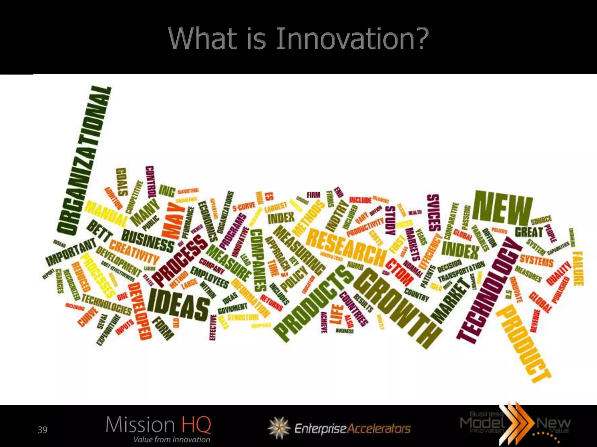 What is Innovation?




39
 