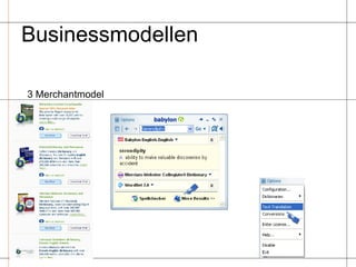 Businessmodellen  3 Merchantmodel 