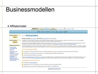 Businessmodellen  4 Affiliatemodel 