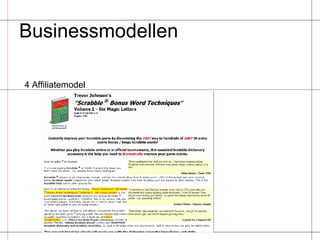Businessmodellen  4 Affiliatemodel 