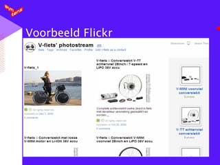 Voorbeeld Flickr 