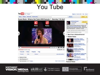 You Tube You Tube is the 4 th  most popular website in the UK September 2009 