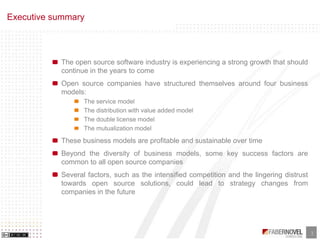 Business Models of Opensource and Free Software