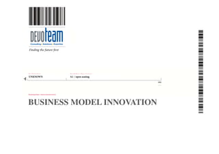 UNKNOWN   A1 / open seating




BUSINESS MODEL INNOVATION	

 